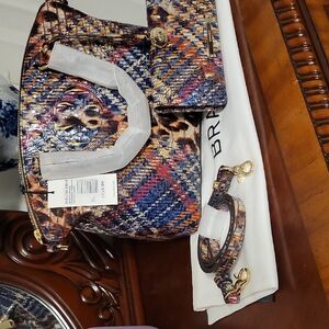 Brahim Medium Duxberry Satchel In Trendsetter Matching Ady Wallet. Will Separate